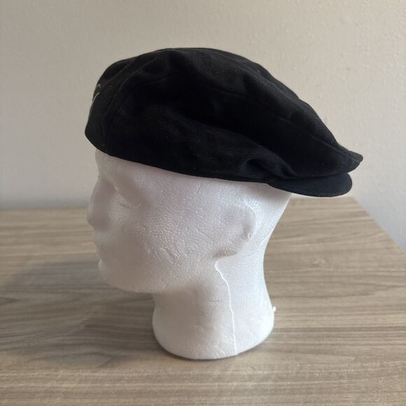 Vintage 90s Nike Newsboy Cabbie Hat Cap Black Size Small - Picture 6 of 9